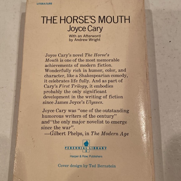 “The Horse’s Mouth,” Paperback - Picture 2 of 2